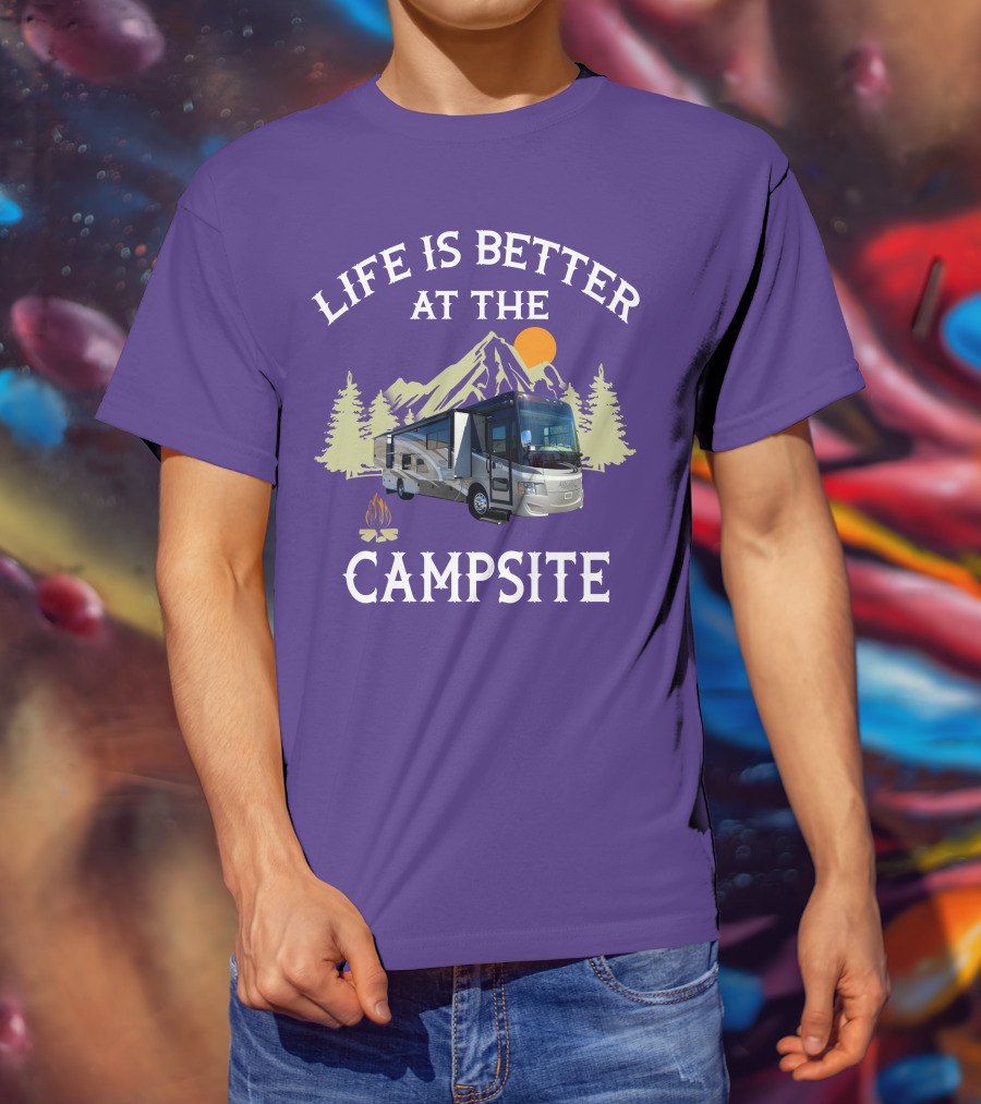 Life Is Better At The Campsite Tiffin Motorhomes ALLEGRO T-Shirt