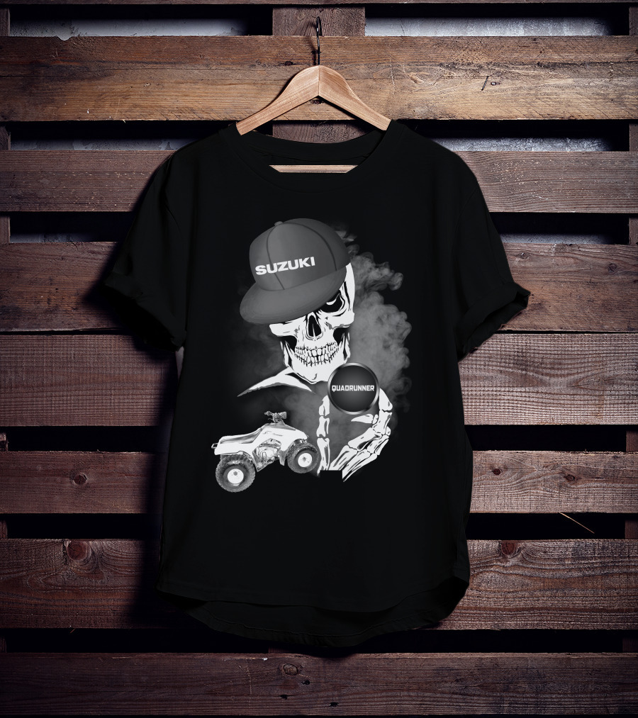 Suzuki Quadrunner LT 160 Skull Smoke T-Shirt