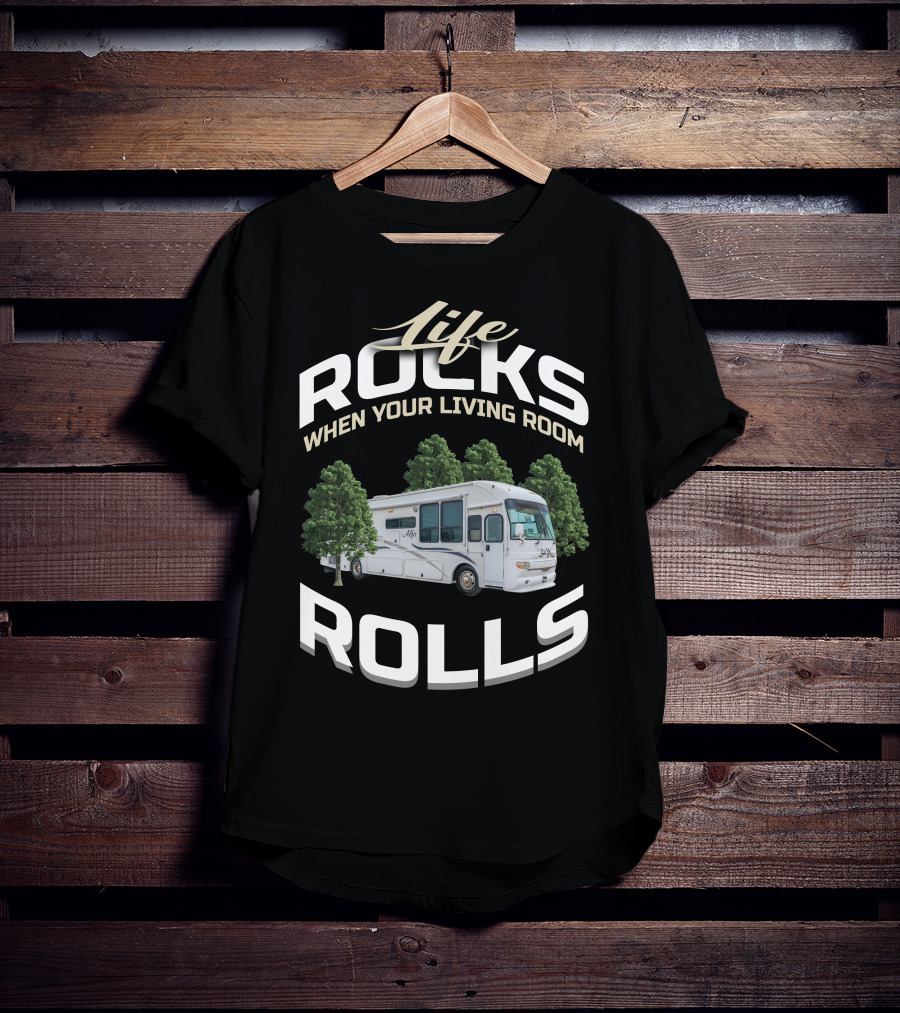 Life Rocks When Your Living Room Rolls Alfa See Ya 40 T-Shirt