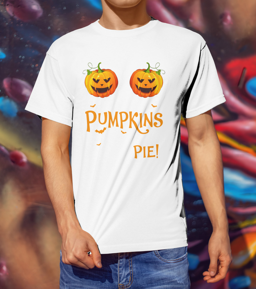 Pumpkins You Should See My Pie With Halloween Jack-O'-Lanterns And Bats T-Shirt