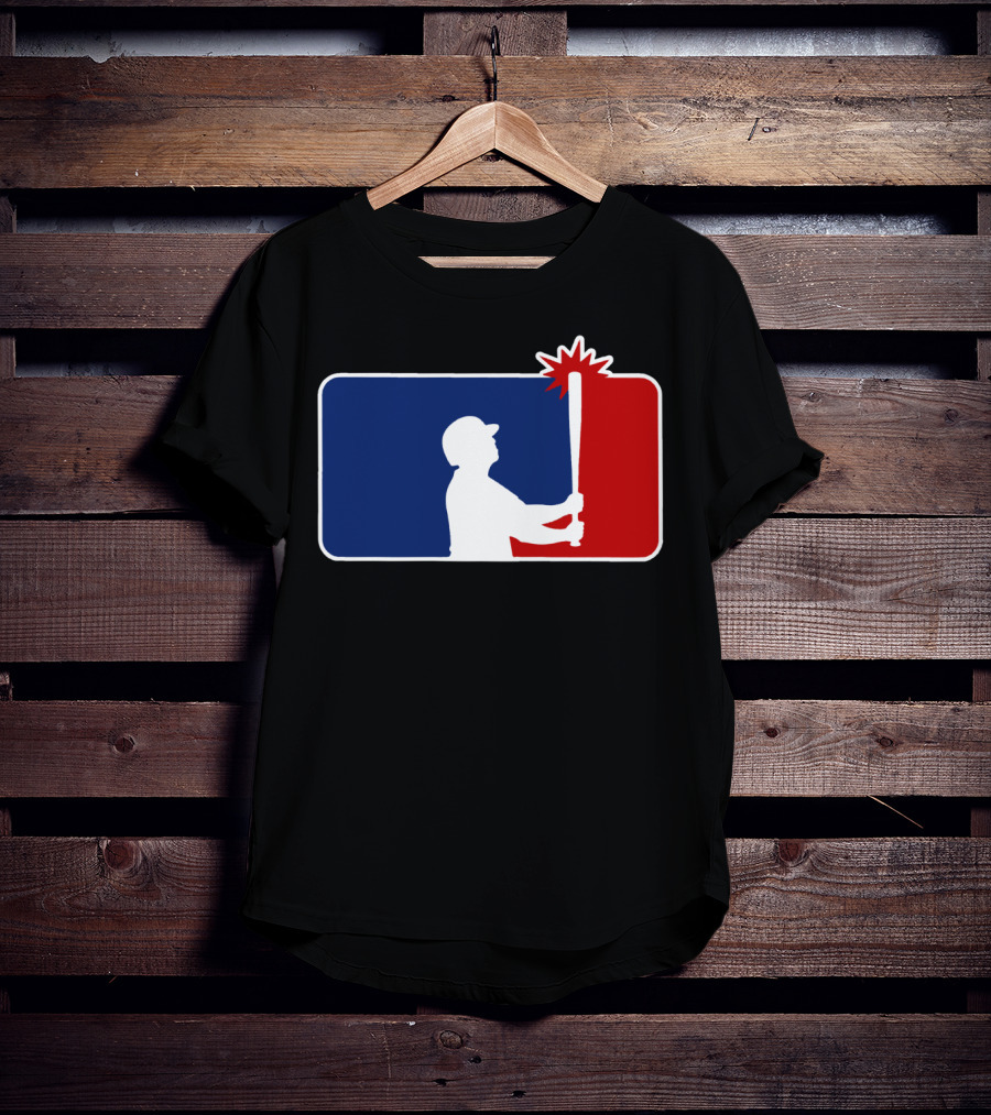Let Brett Bang MLB Funny Parody Baseball Bat T-Shirt