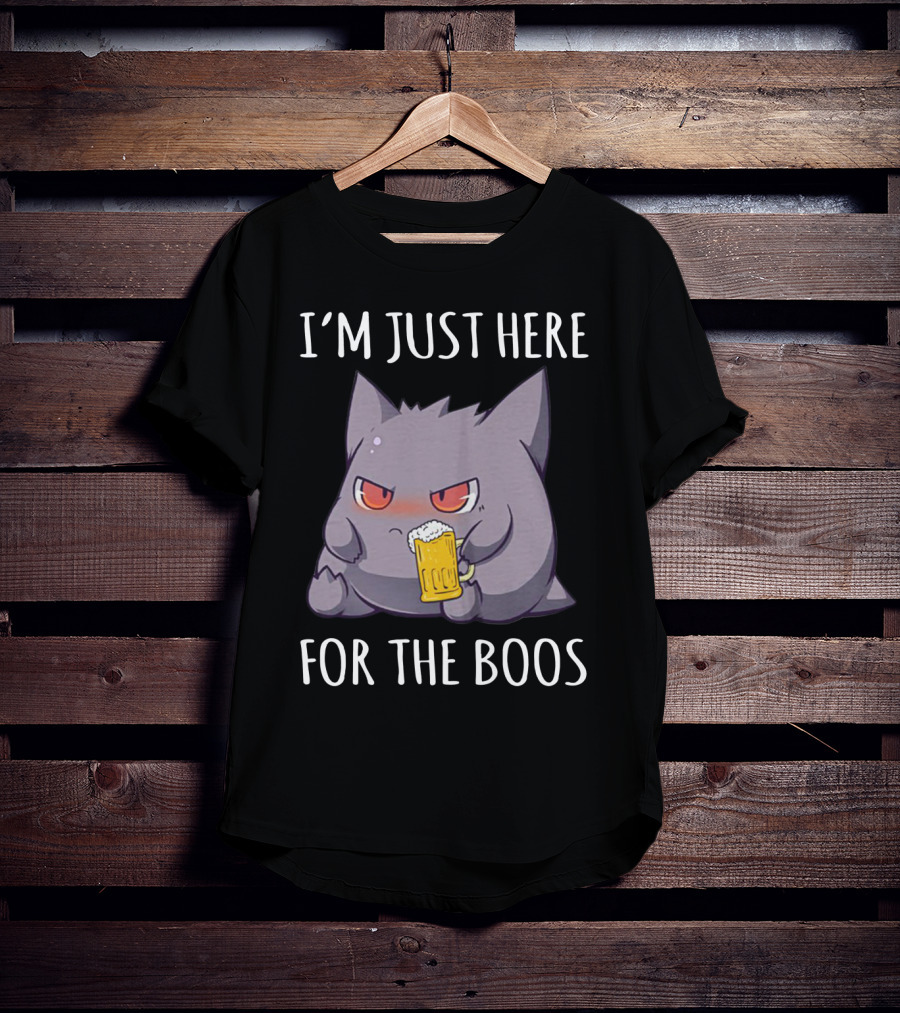 I'm Just Here For The Boos Gengar Pokemon Beer Mug T-Shirt