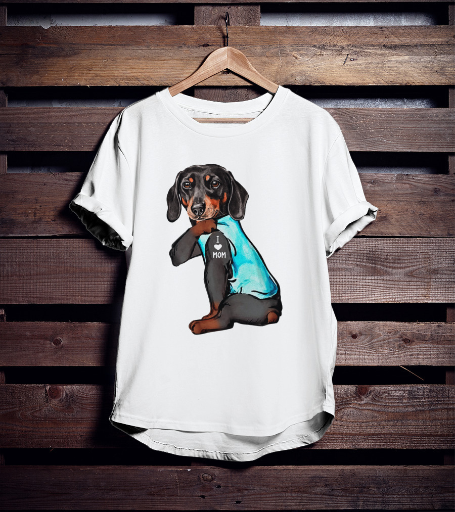 Dachshund I Love Mom T-Shirt