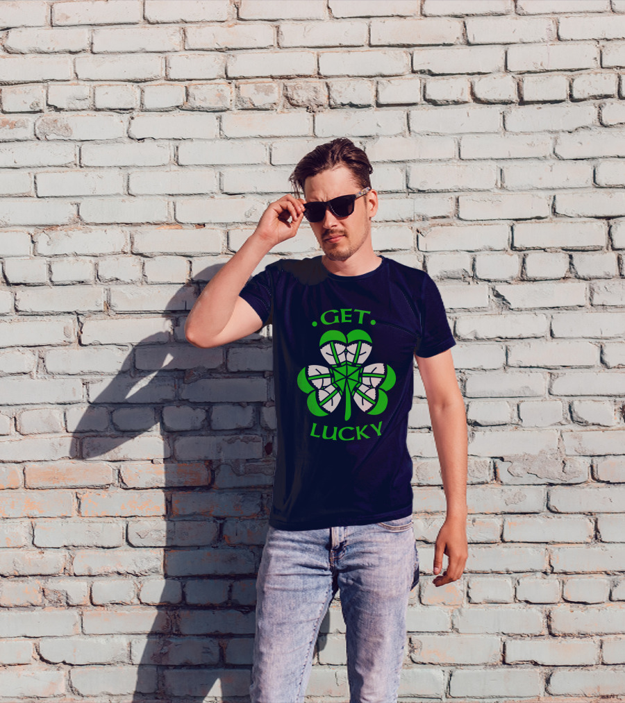 Get Lucky Irish Shamrock Clover St. Patrick's Day T-Shirt