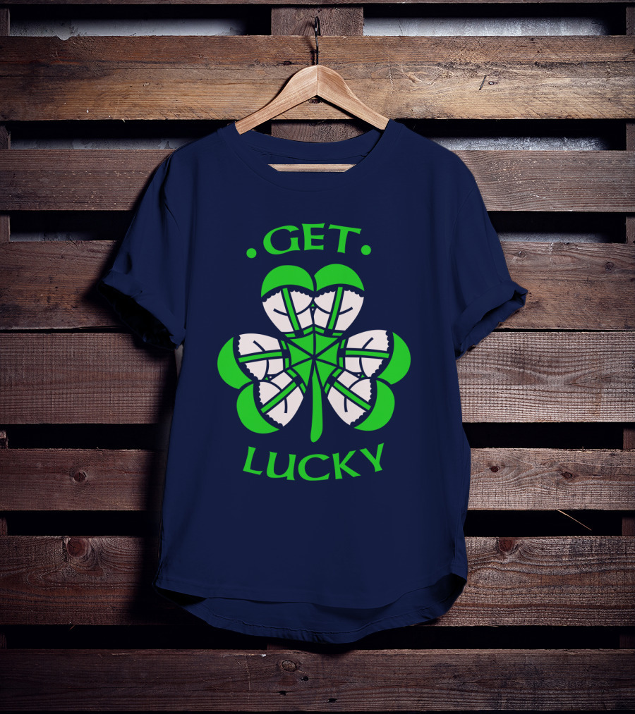 Get Lucky Irish Shamrock Clover St. Patrick's Day T-Shirt