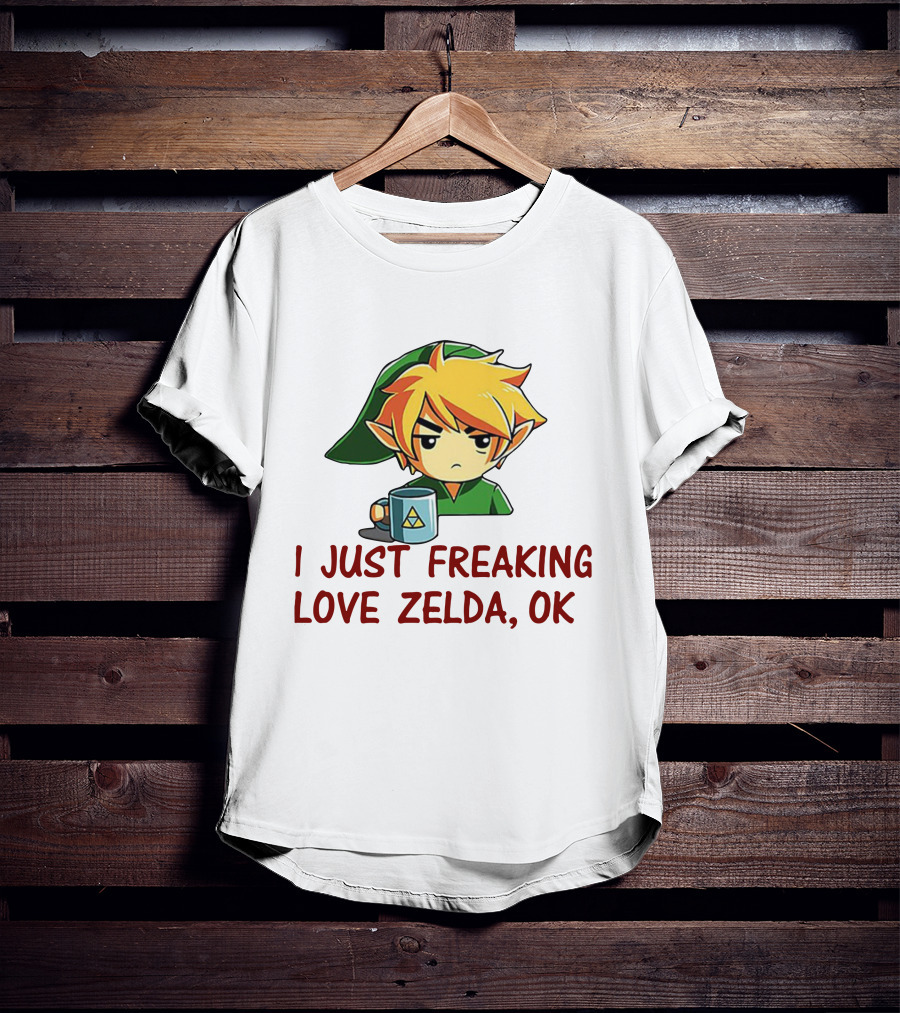I Just Freaking Love Zelda OK With Triforce Mug And Character T-Shirt