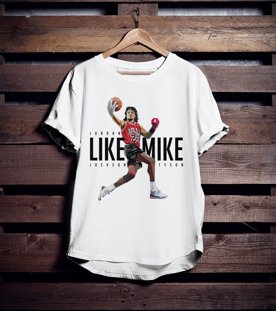 Jordan Like Mike Jackson Tyson Bulls 23 T-Shirt