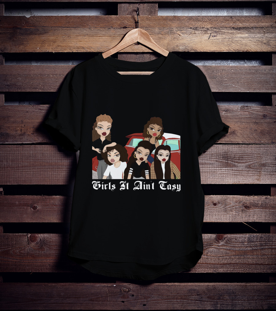 Mi Vida Loca Girls It Ain't Easy Five Women By Car T-Shirt