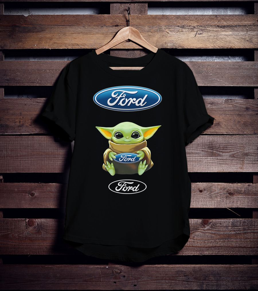 Baby Yoda Holding Ford T-Shirt