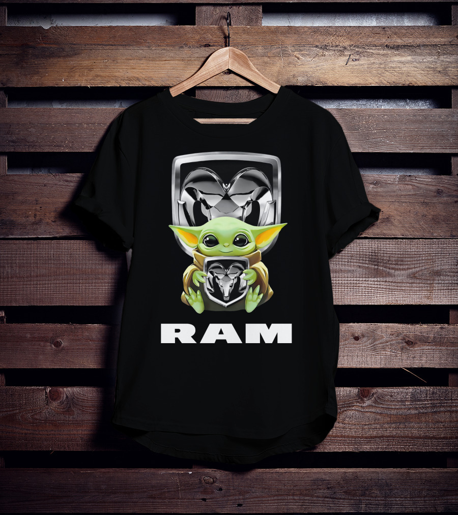 Baby Yoda Hug Ram Truck T-Shirt