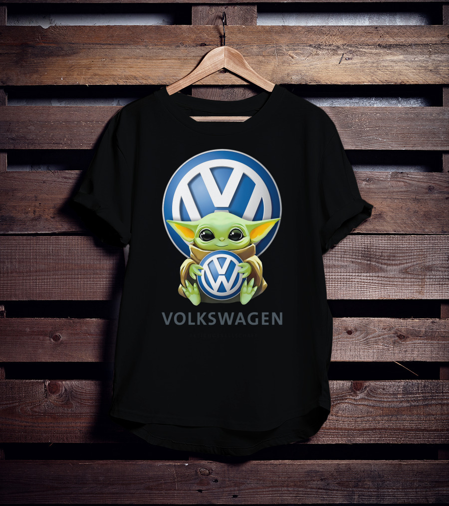 Baby Yoda Holding Volkswagen T-Shirt