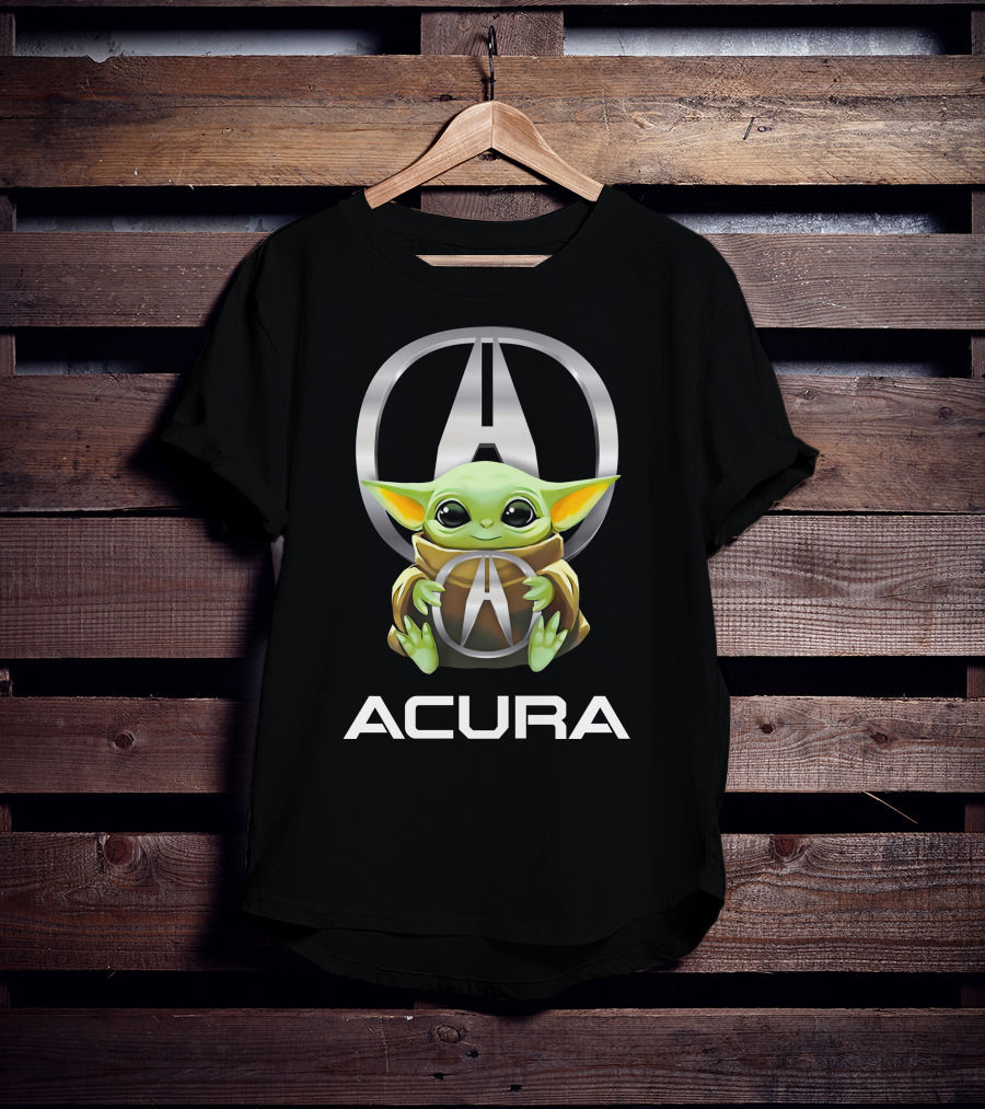Star Wars Baby Yoda Holding Acura T-Shirt
