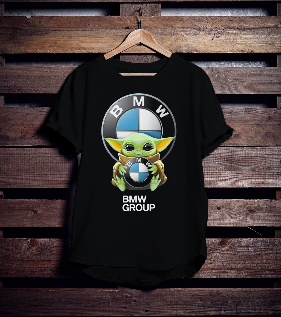 BMW Group Star Wars Baby Yoda Hug BMW T-Shirt