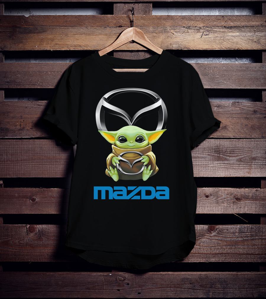 Star Wars Baby Yoda Holding Mazda T-Shirt