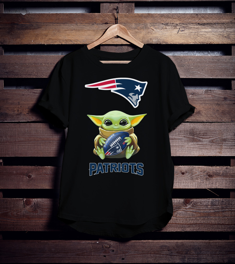 Baby Yoda New England Patriots Star Wars Football Fan Tailgate T-Shirt