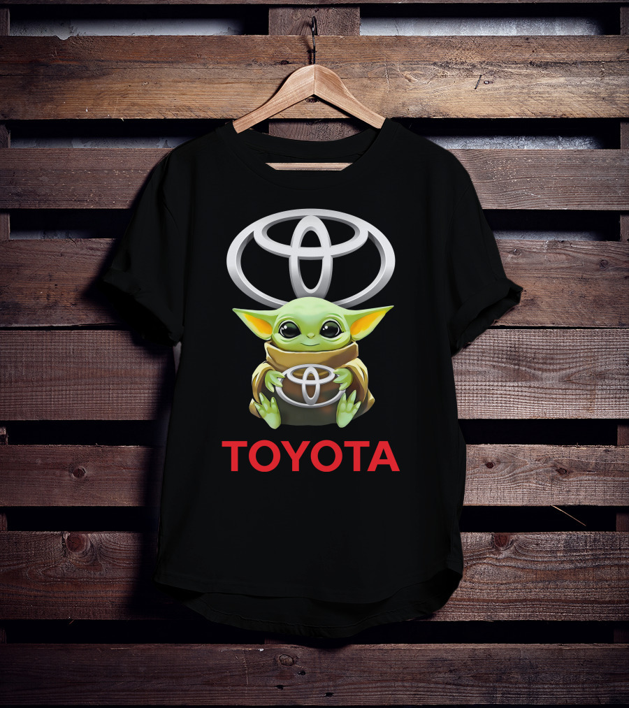 Star Wars Baby Yoda Hugging Toyota T-Shirt