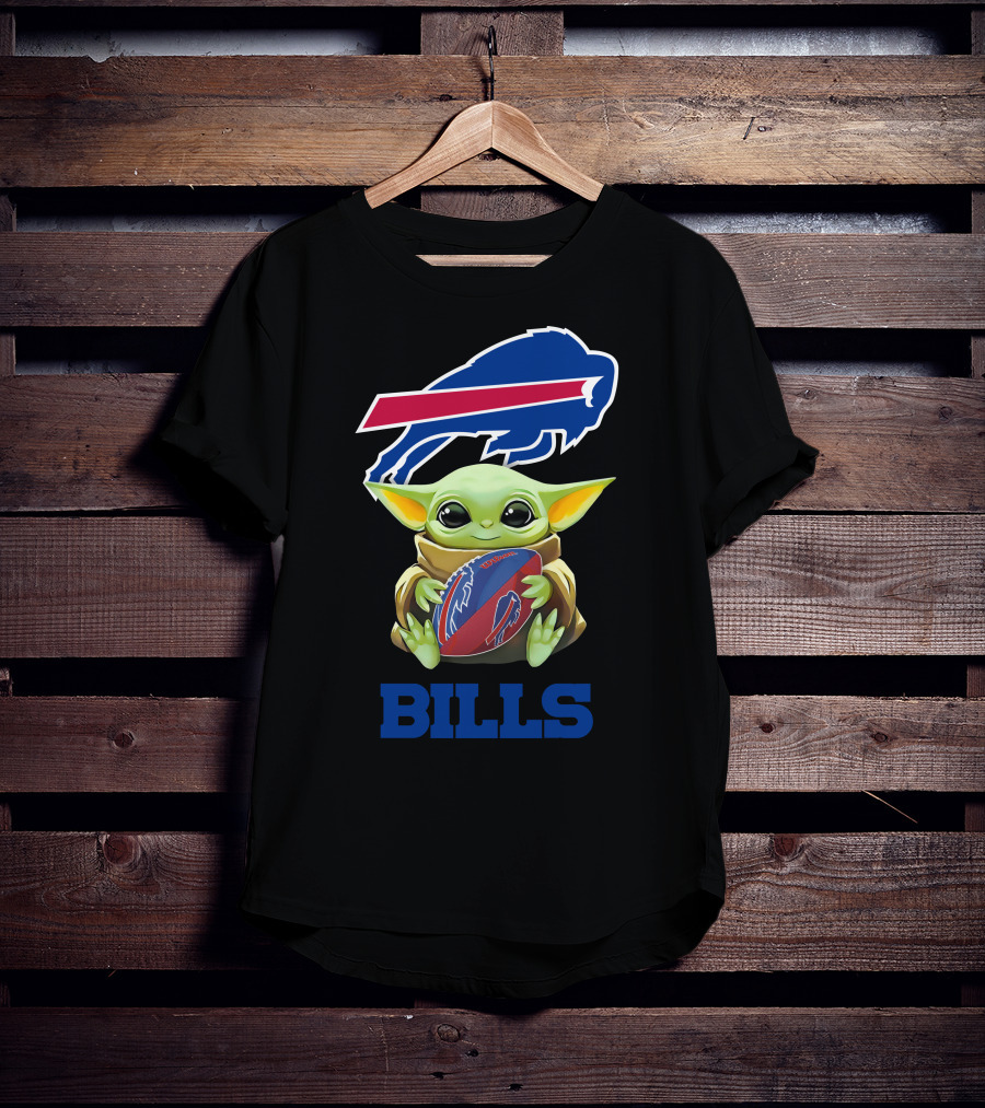 Grogu Buffalo Bills Football Hug T-Shirt