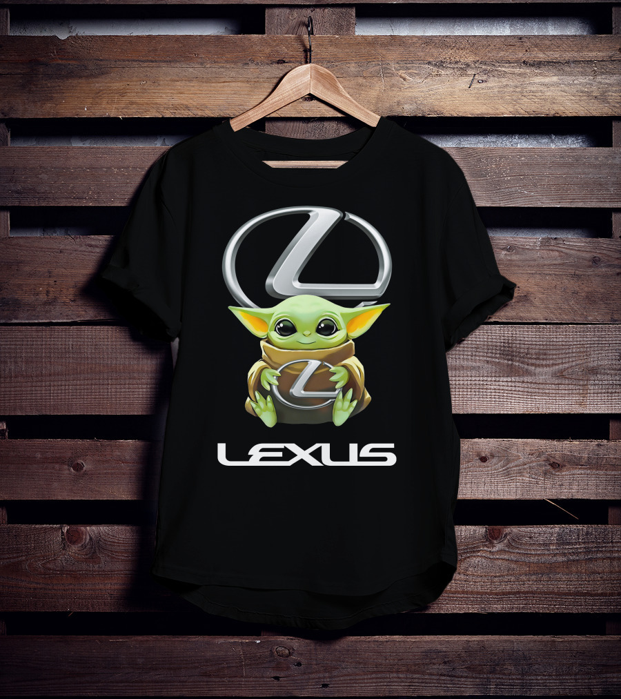 Grogu Holding Lexus Logo With Iconic Emblem T-Shirt