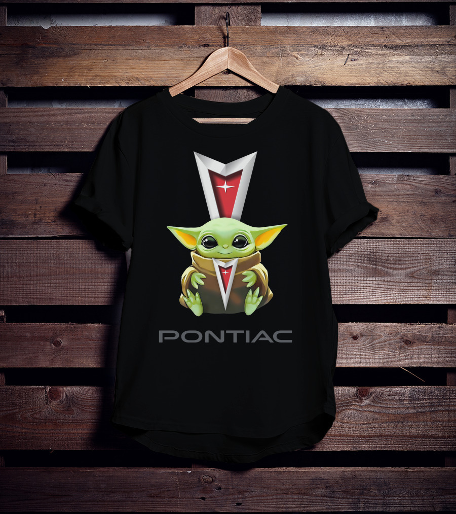 Grogu Hug Pontiac Star Emblem T-Shirt