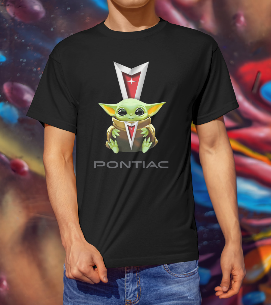 Grogu Hug Pontiac Star Emblem T-Shirt