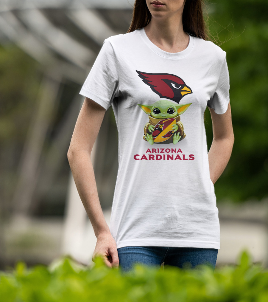 Grogu Hug Arizona Cardinals Football Spirit T-Shirt