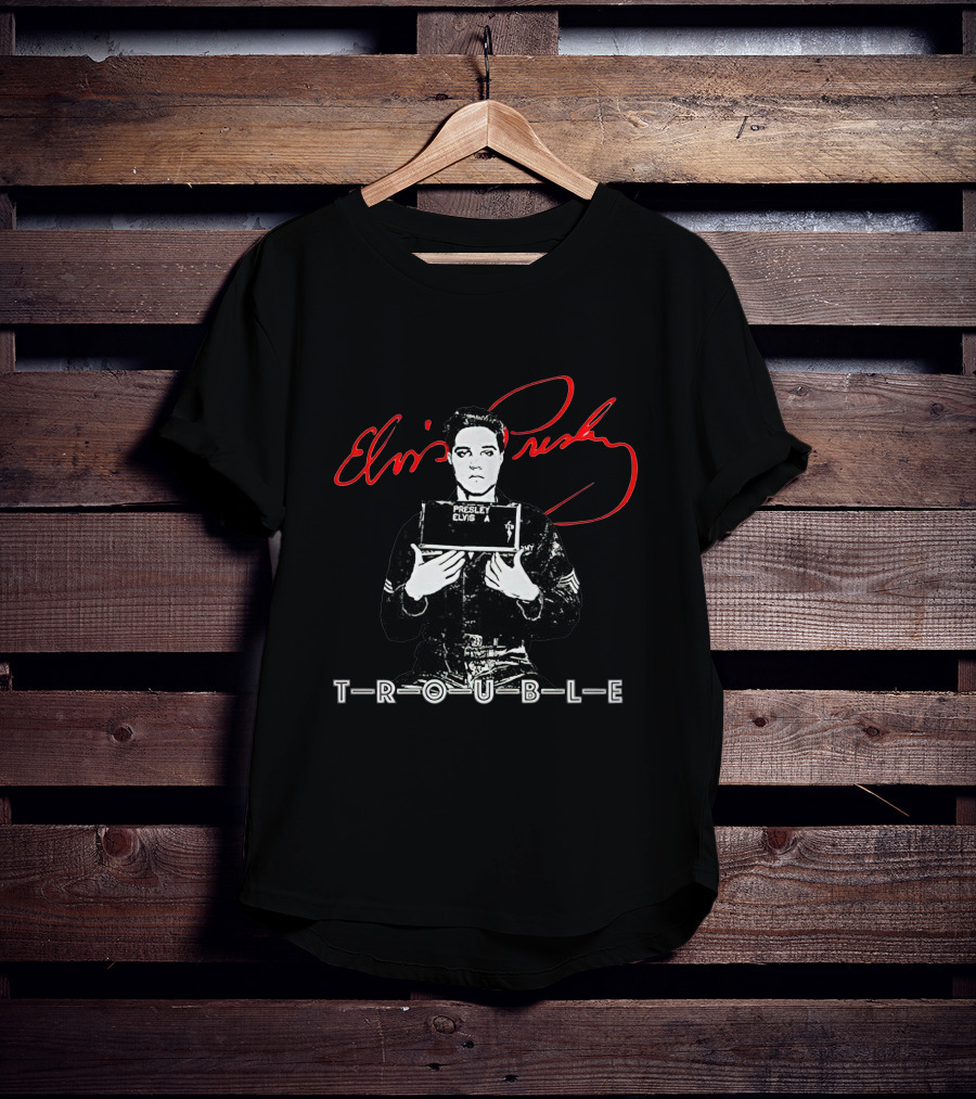 Elvis Presley Mugshot Trouble T-Shirt