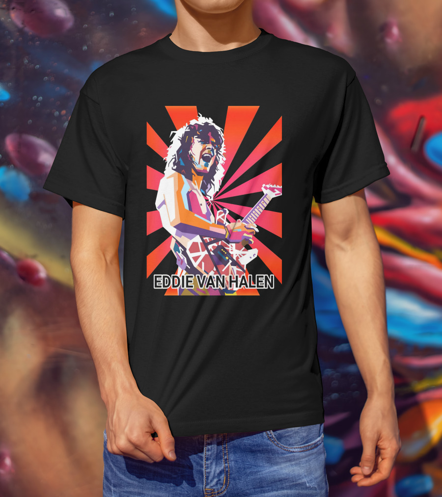 Eddie Van Halen Retro Pop T-Shirt