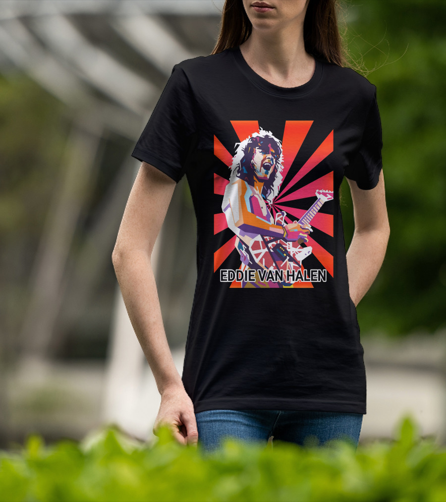 Eddie Van Halen Retro Pop T-Shirt