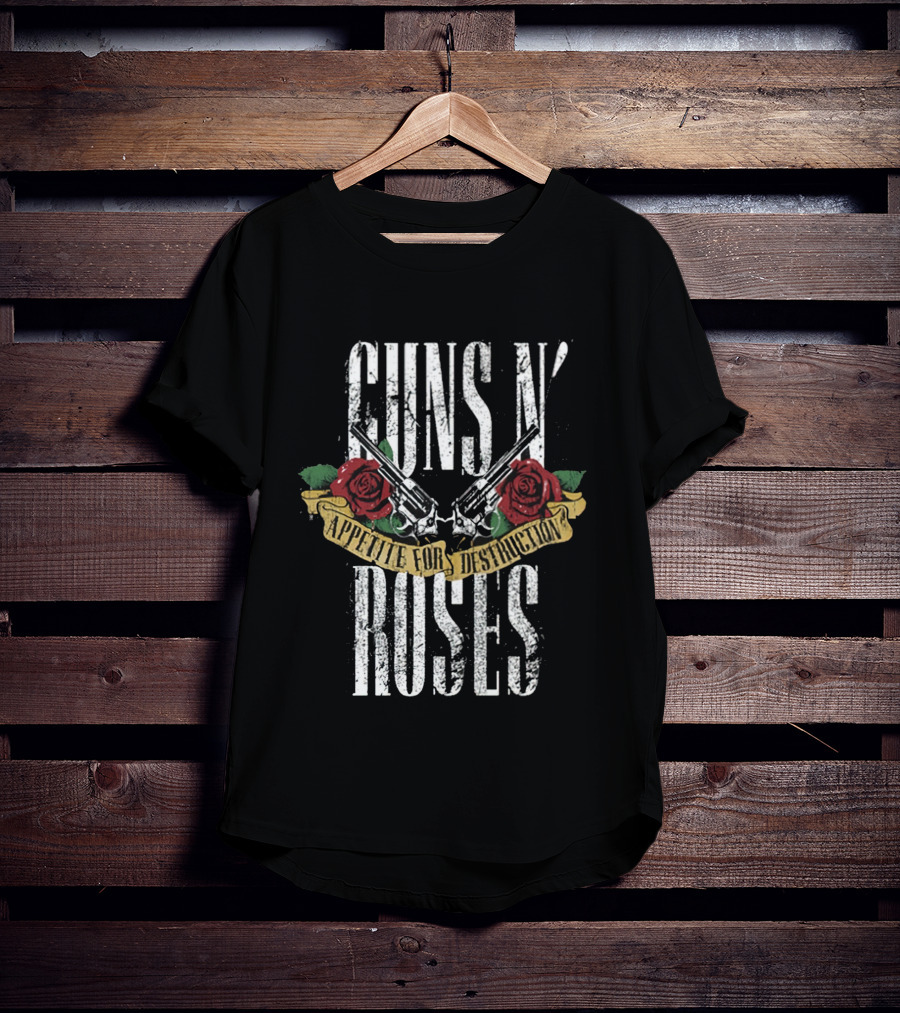Guns N' Roses Appetite For Destruction Roses Pistols T-Shirt