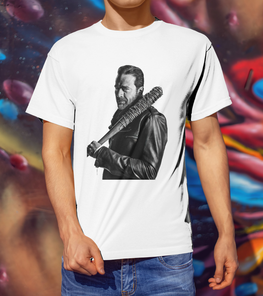 Jeff Negan Walking Dead Lucille Bat Iconic Image T-Shirt
