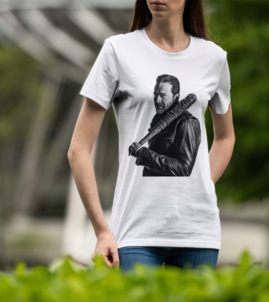 Jeff Negan Walking Dead Lucille Bat Iconic Image T-Shirt