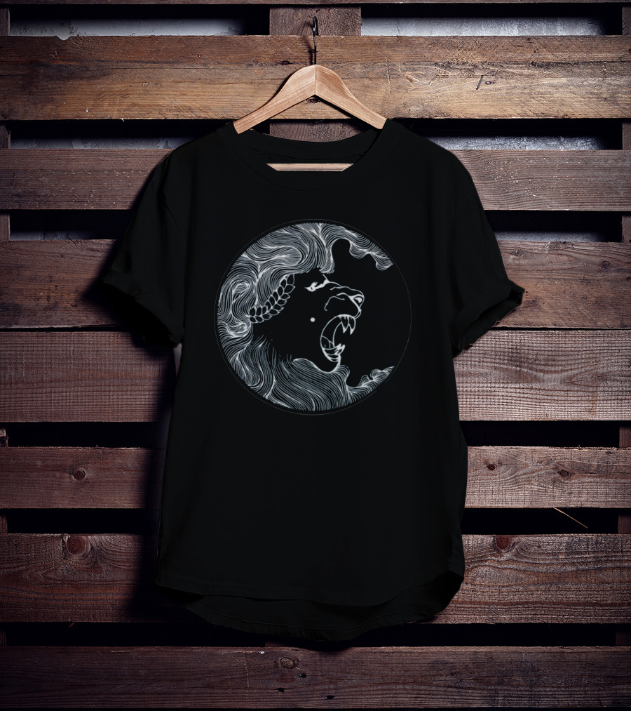 Madeon Merch Fierce Line Art Lion Head T-Shirt