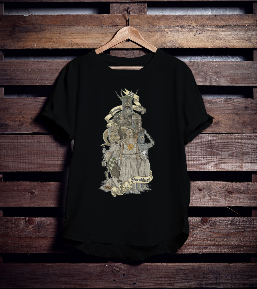 Monty Python King Arthur Knights Demand Shrubbery T-Shirt