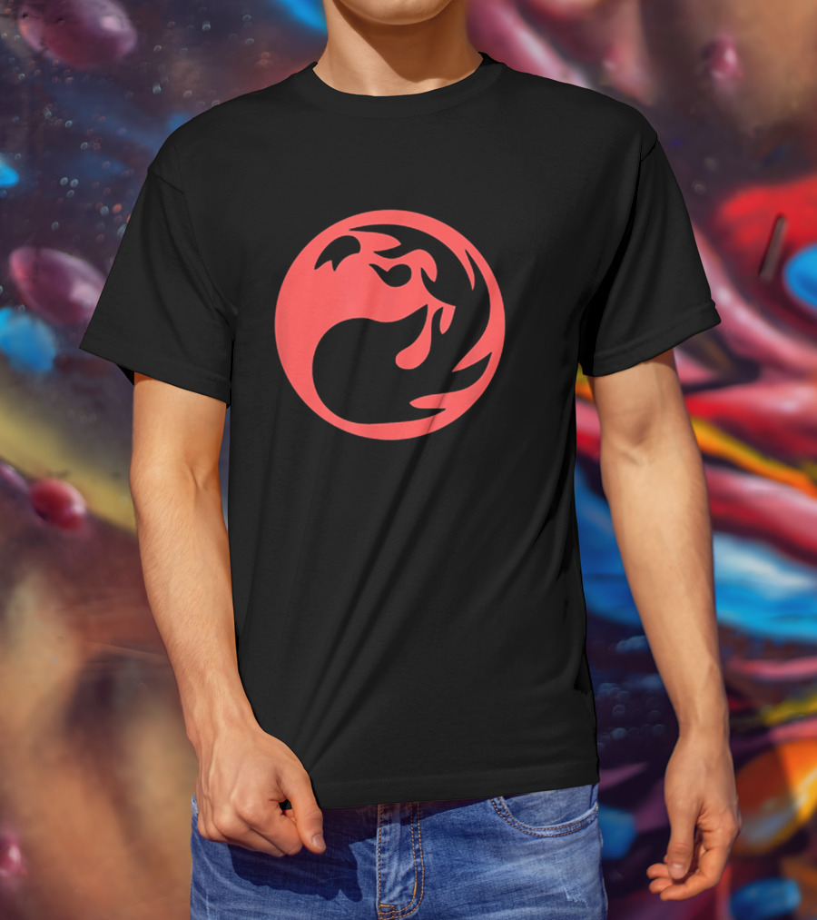 Red Mana Symbol Magic TCG Gathering Mana Symbols T-Shirt