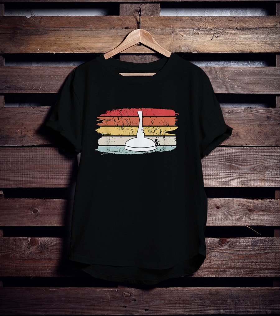 Vintage Eisstockschießen Geschenk Stockschützen Retro T-Shirt