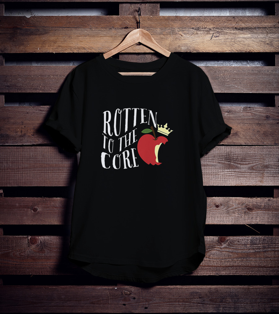 Rotten To The Core Apple Crown Teaching Student T-Shirt