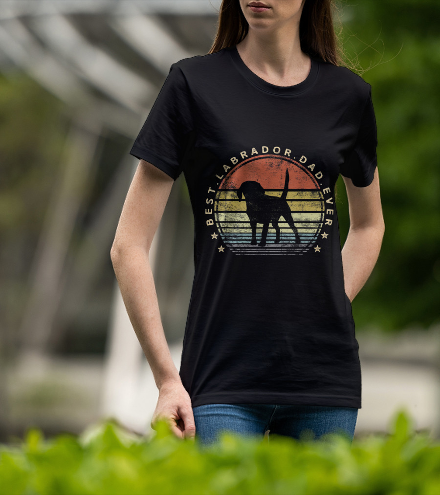 Best Labrador Dad Ever Mens Labrador Dog Lover Daddy Owner Gifts T-Shirt