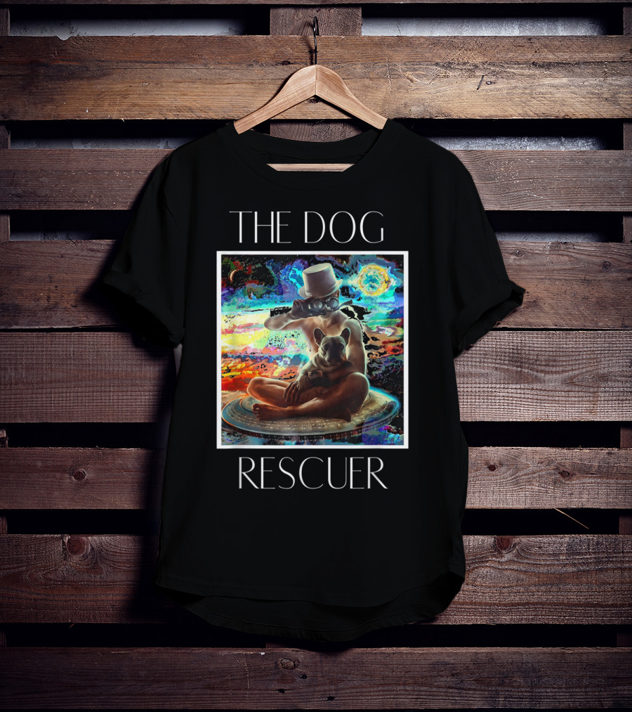 The Dog Rescuer Futuristic Animal Rescue Team Visionary Universe Journey T-Shirt