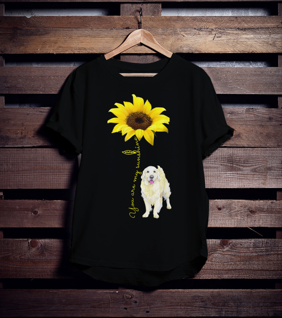 You Are My Sunshine Golden Retriever Mom Mother's Day Sunflower T-Shirt