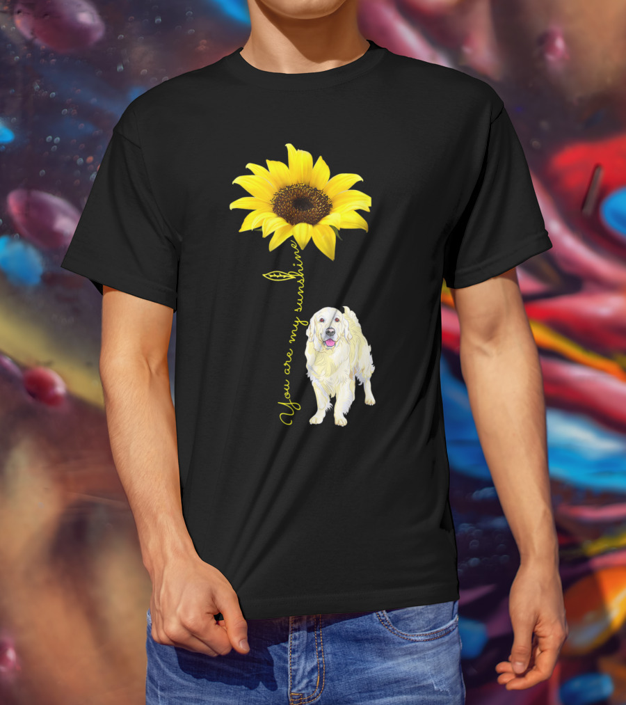 You Are My Sunshine Golden Retriever Mom Mother's Day Sunflower T-Shirt