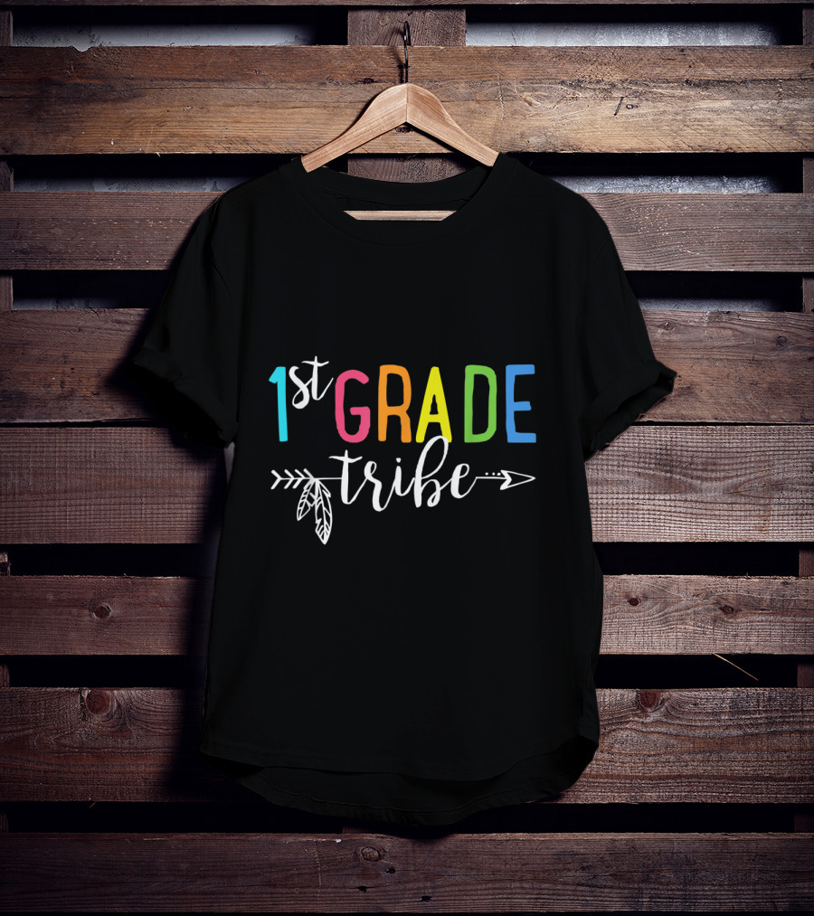1st Grade Tribe Back To School Teacher Team 1st First Grade Funny T-Shirt