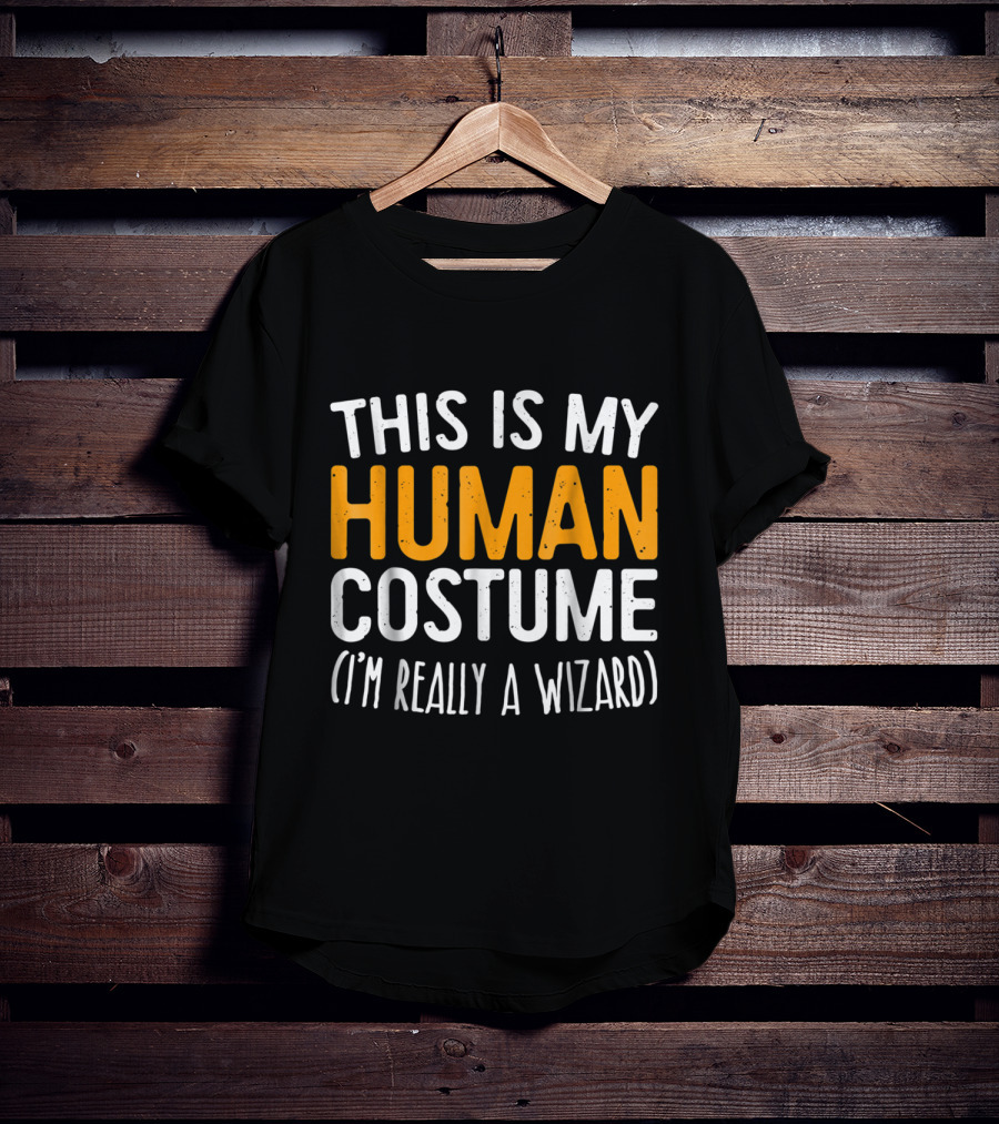 This Is My Human Costume I'm Really A Wizard T-Shirt