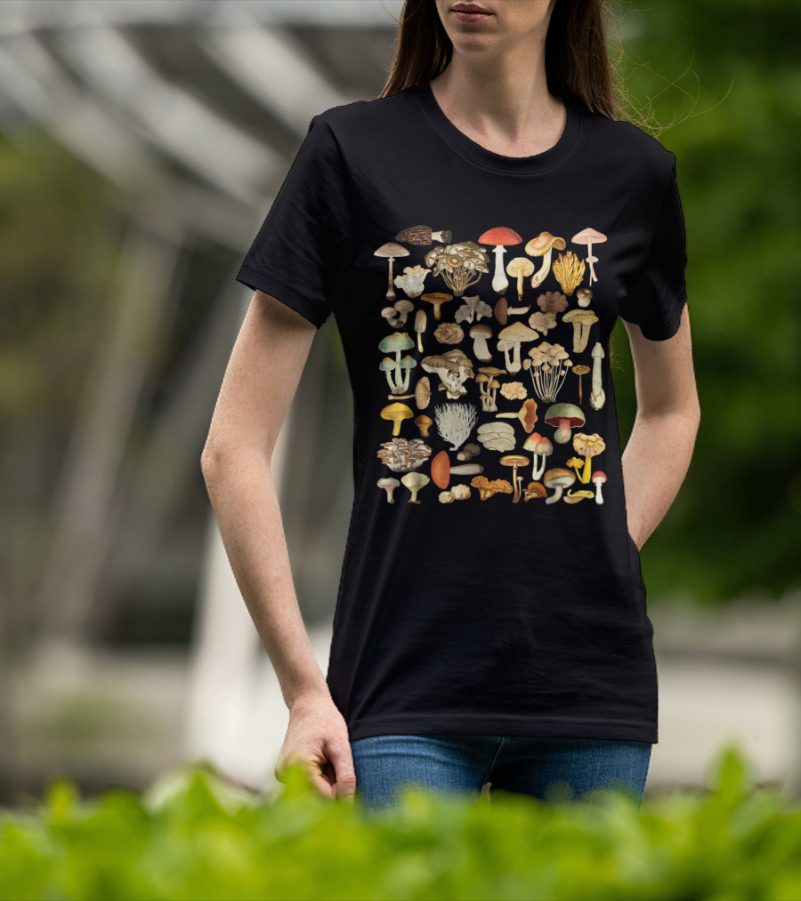 Mushroom Mycology Fungi Foraging Mushroom Whisperer Vintage Fungi Collection T-Shirt