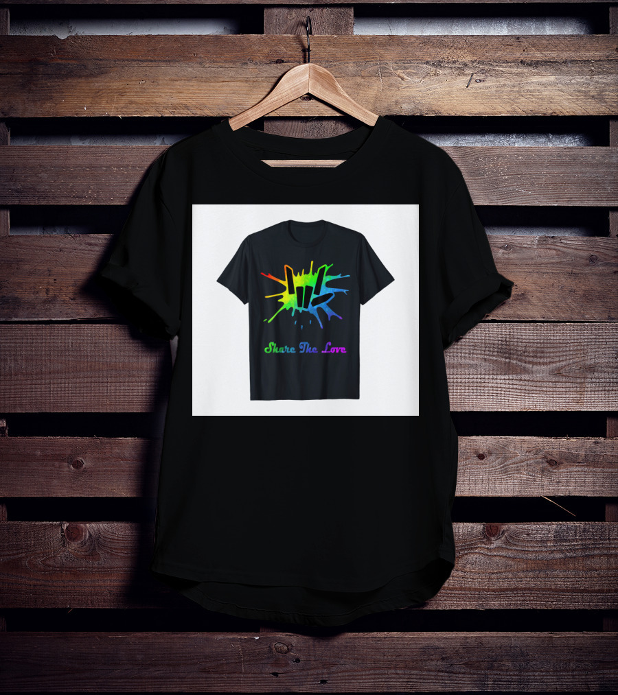 Share The Love Colorful Splash T-Shirt