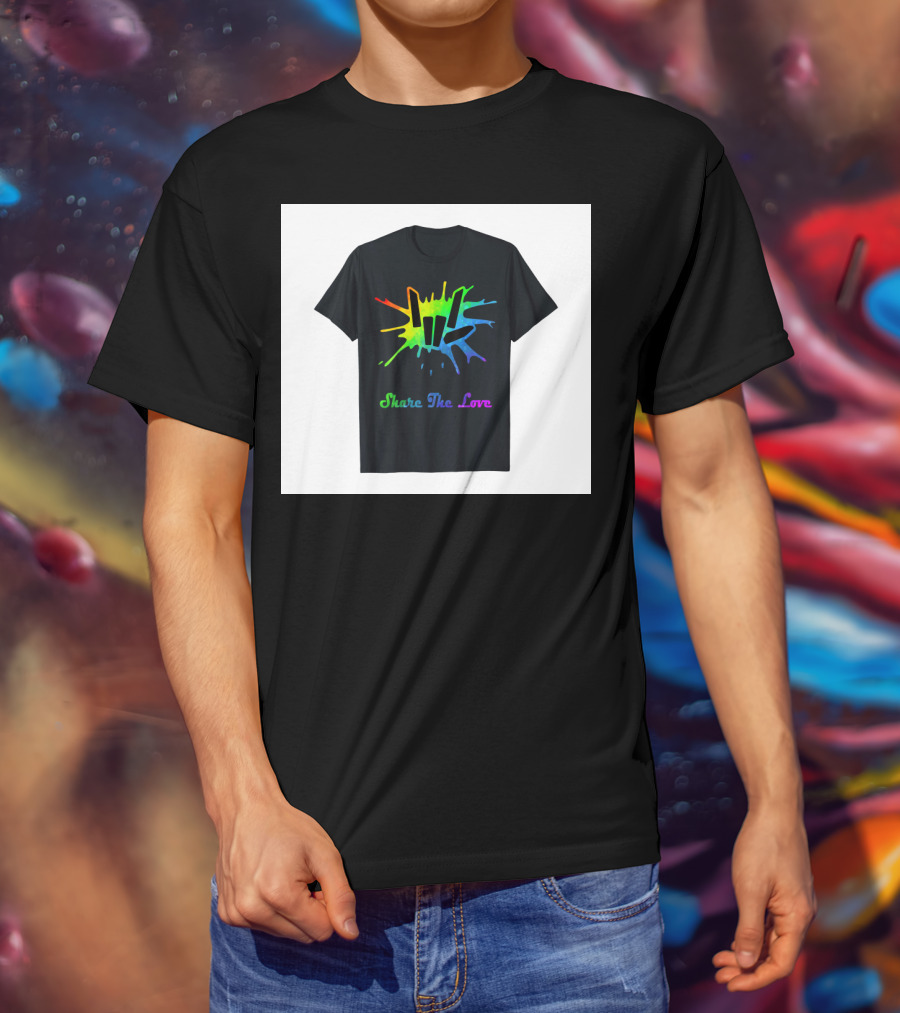 Share The Love Colorful Splash T-Shirt