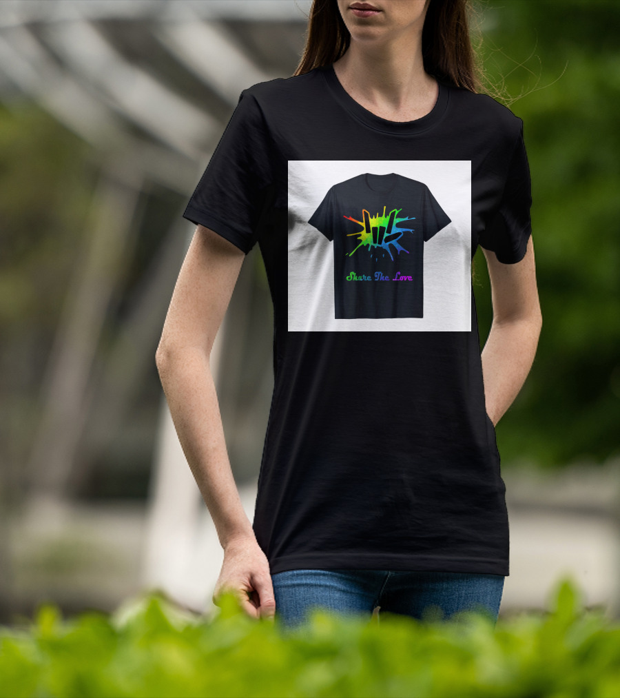 Share The Love Colorful Splash T-Shirt