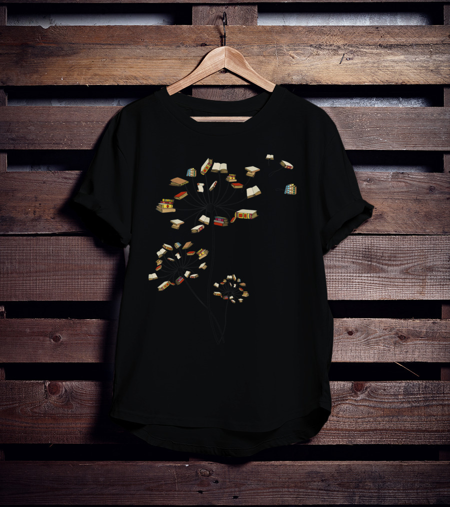 Cute Books Dandelion Flower Reading Fan Club YLcSH T-Shirt