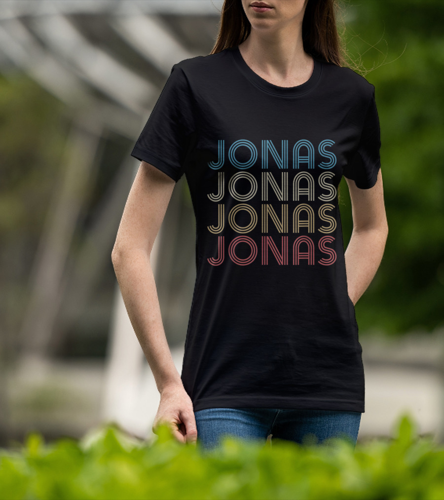 Jonas Multicolor Retro Name T-Shirt