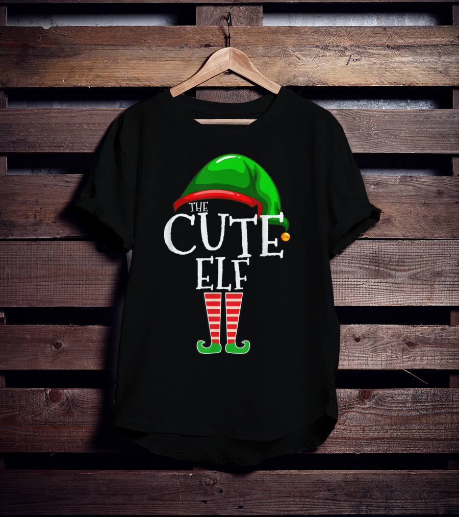 The Cute Elf Christmas Family Matching Group Holiday T-Shirt