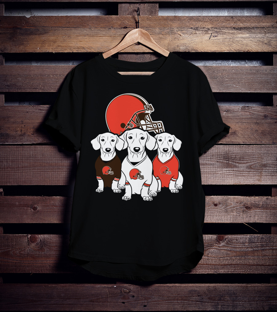 Cleveland Browns Dachshund Dog T-Shirt